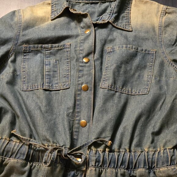 New Denim Jumpsuit Boiler Suit- The Veronica Style Size L XL - Picture 10 of 10